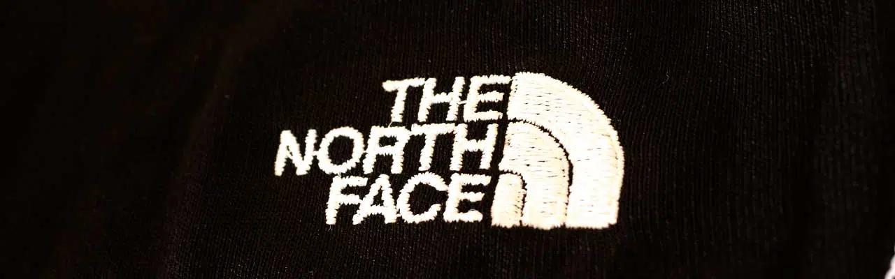 The North Face Logo printed on a backpack.