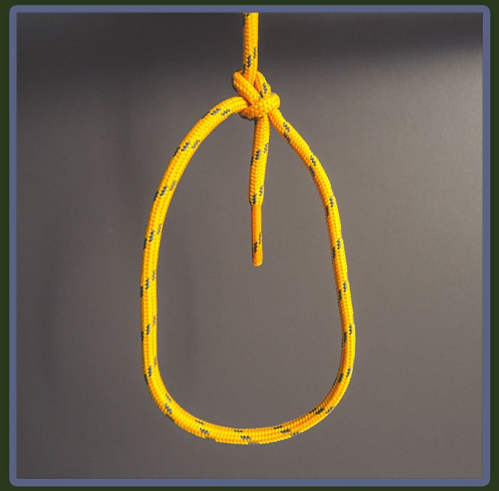 Photo of the bowline knot. 