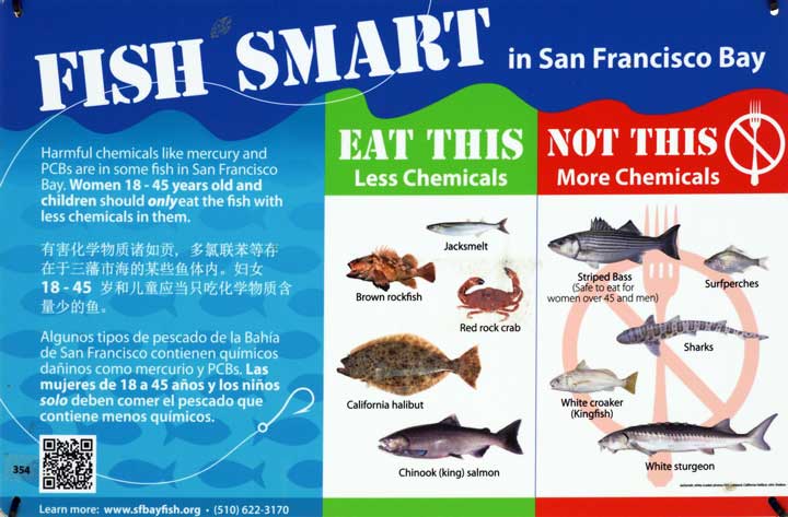 Guidance from California Department of Public Health regarding safe fish to eat, California. 