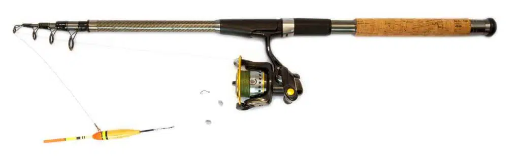 Photo of a telescopic fishing rod