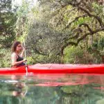 Kayaking in a 7 Sisters Springs.