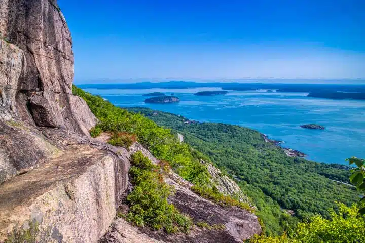 Scenic view of the awe inspiring nature's landscape in Acadia National Park